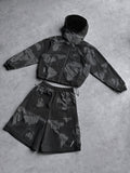 Mertra Black Shorts Set