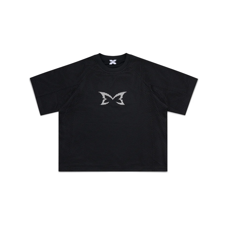 Mertra Layered Mesh Jersey (Black)