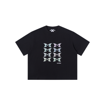Mertra Stacked Logo Tee (Black)